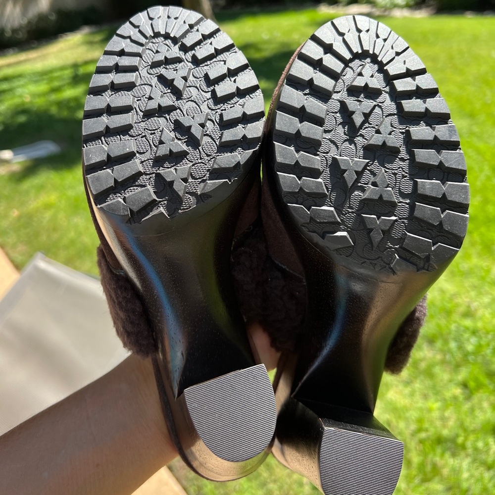 COACH Y2K Idyle Suede Platform Clogs Mules 9 - Picture 9 of 9